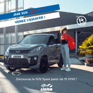 VOITURES SANS PERMIS LIGIER ET MICROCAR – VSP 02 à Laon