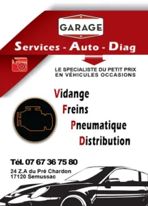 Garage Service Auto Diagnostic à Semussac