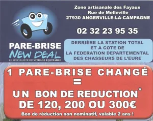 Pare Brise New Deal à Angerville-la-Campagne