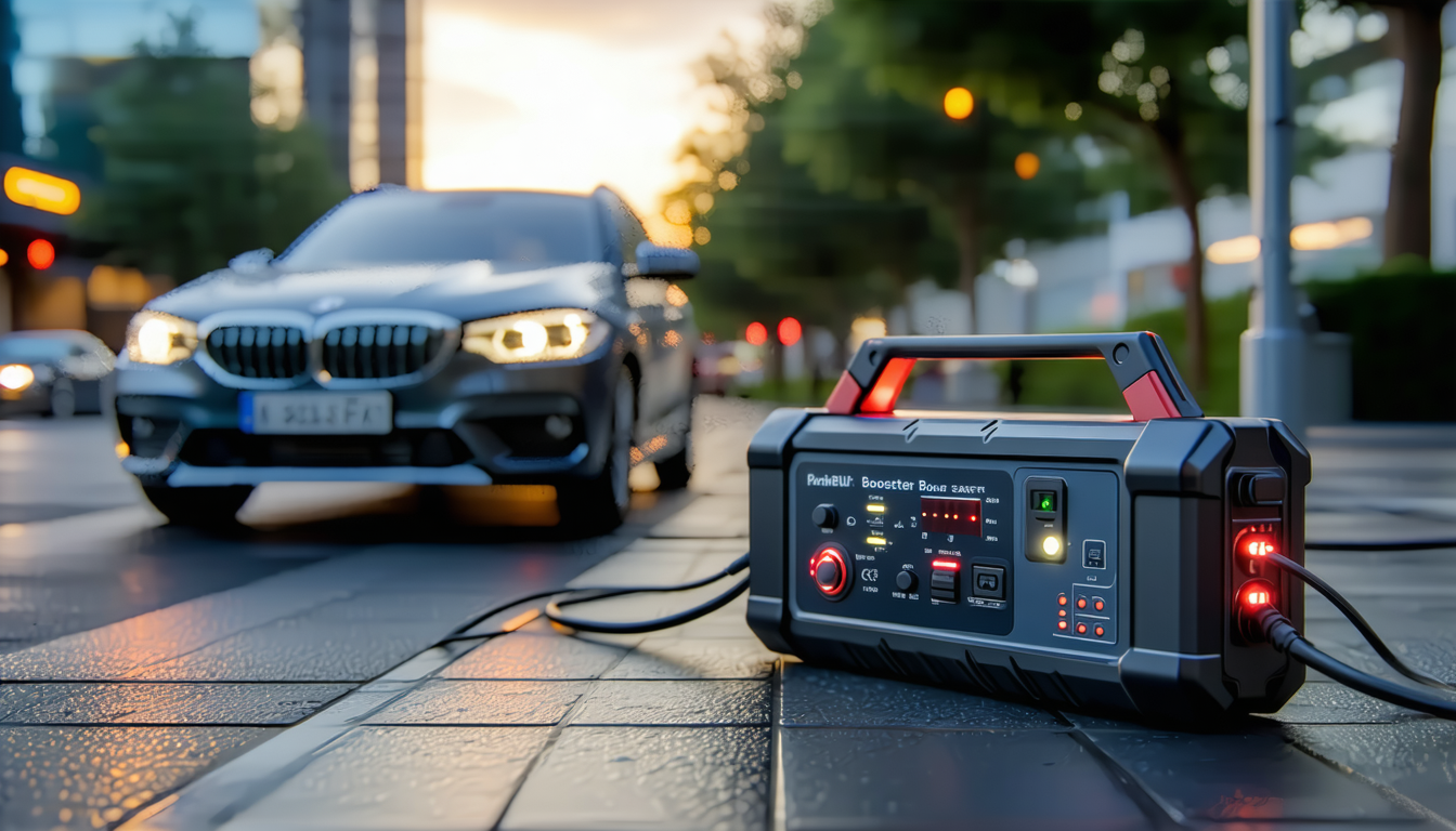 découvrez le booster portable, la solution idéale pour des démarrages de voiture rapides et sans câbles. compact et facile à utiliser, il vous permet de démarrer votre véhicule en cas de batterie à plat, où que vous soyez. ne soyez plus jamais pris au dépourvu !