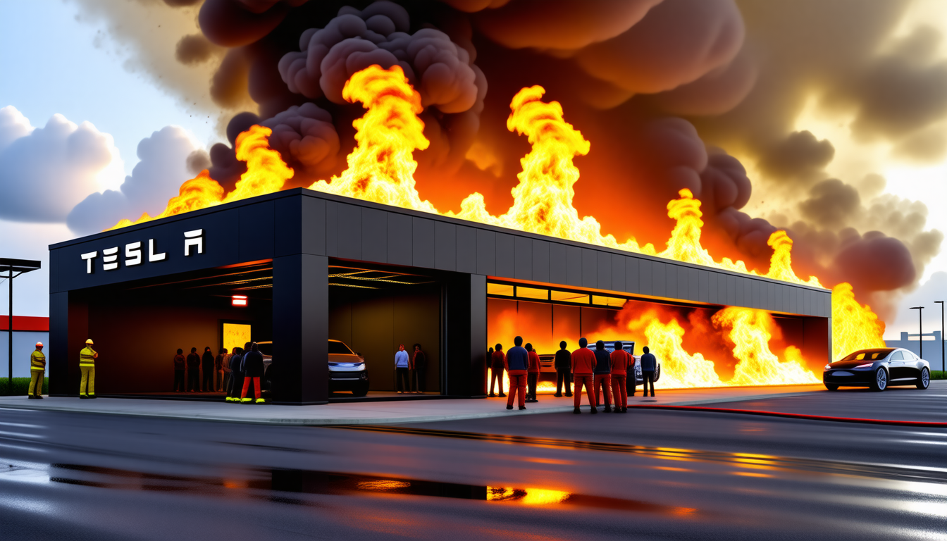 découvrez les déclarations d'elon musk qui qualifie l'incendie d'un nouveau garage tesla d'acte de « terrorisme ». une réaction choc qui soulève des questions sur la sécurité des infrastructures de la marque et son impact sur l'avenir de la technologie automobile.