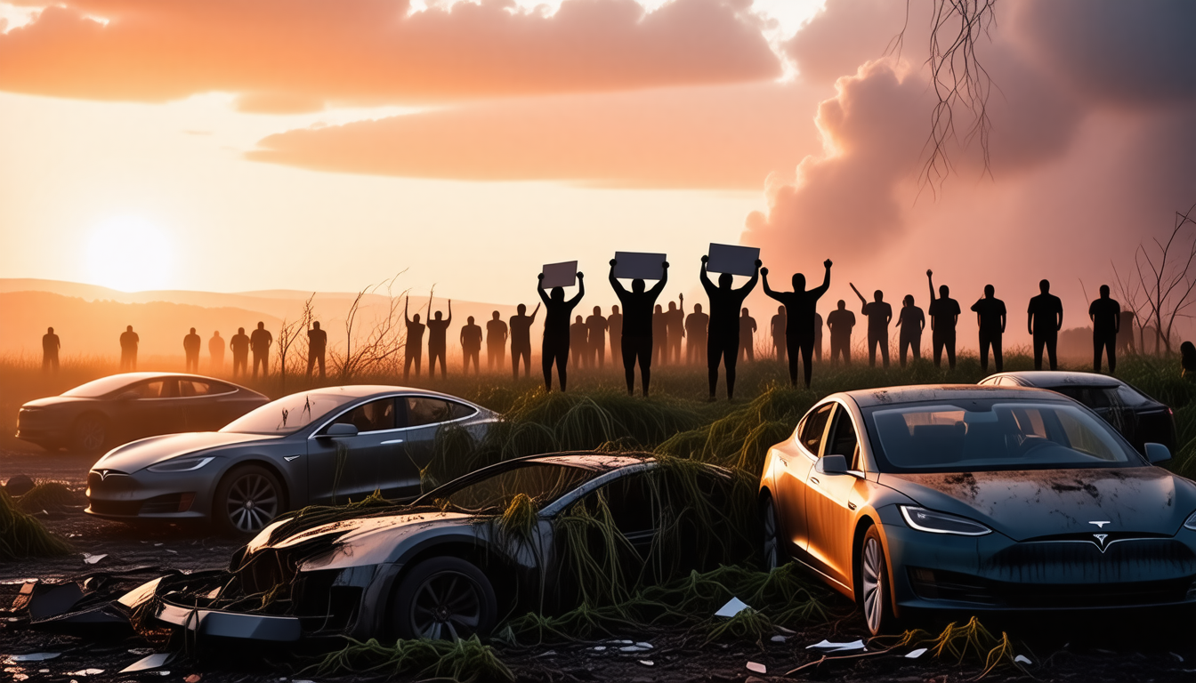 découvrez comment la destruction de tesla aux états-unis reflète une nouvelle croisade des adeptes de l'écologie, explorant les tensions entre innovation et préservation de l'environnement.
