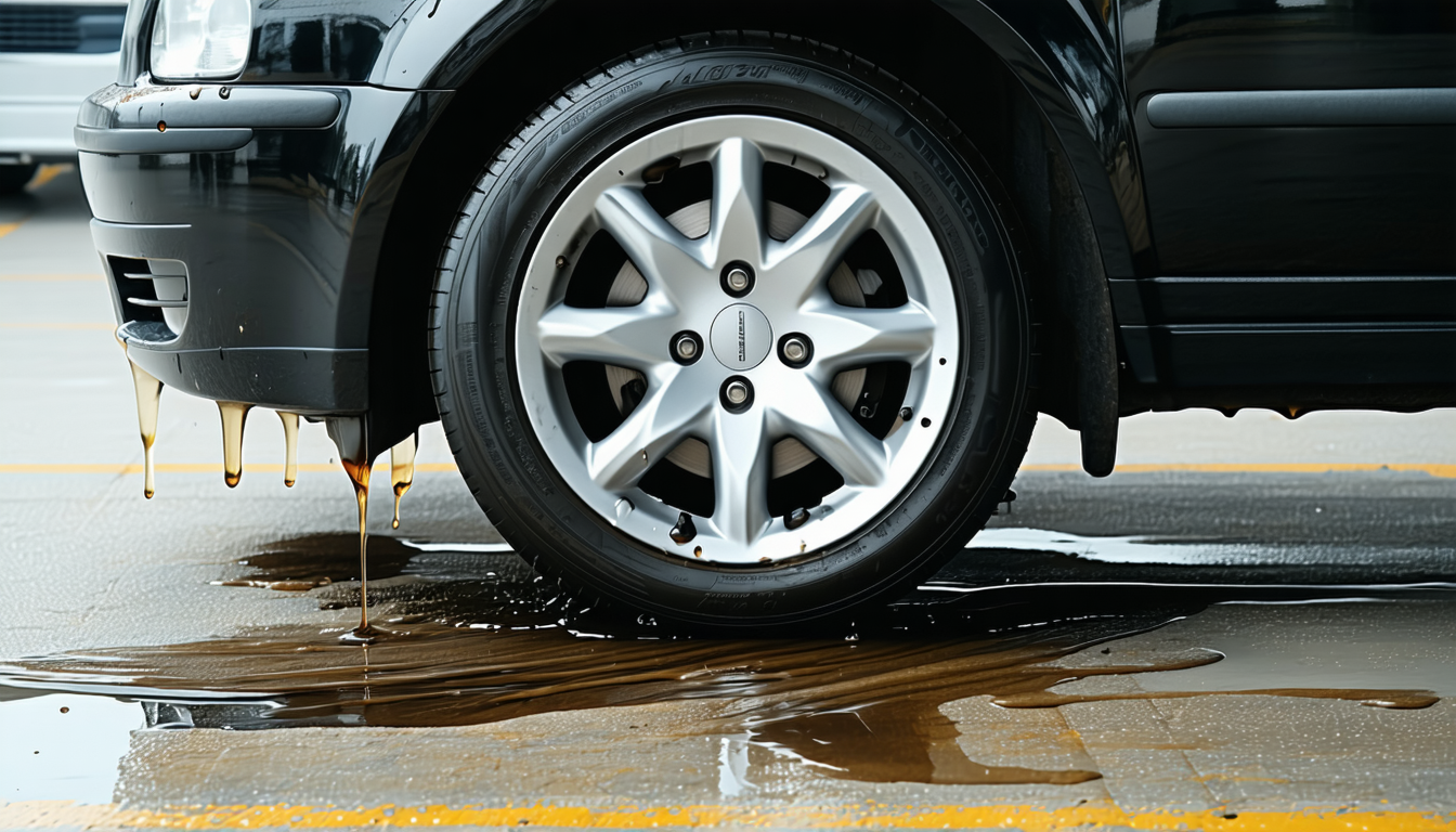 découvrez comment détecter une perte de liquide de frein et identifier un suintement au niveau du cylindre de roue pour assurer la sécurité et l'efficacité de votre système de freinage.