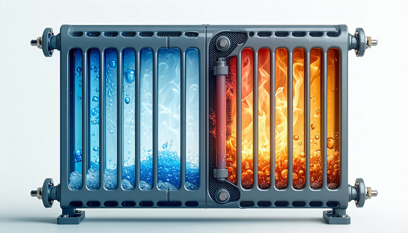 découvrez le fonctionnement du radiateur où le fluide circule froid en haut et chaud en bas, et comprenez comment cette circulation optimise le chauffage de votre espace.