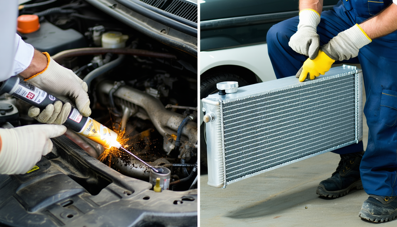 découvrez comment réparer un radiateur d’huile qui fuit : optez pour une brasure à froid efficace ou un remplacement complet selon votre situation.