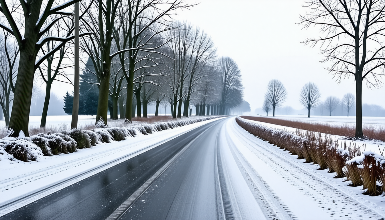 soyez prudents en sarthe : vigilance accrue recommandée sur les routes glissantes en raison de la neige et du verglas. adaptez votre conduite pour votre sécurité.