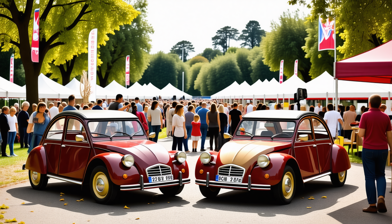 participez à la 22e édition de l'événement automobile en sarthe et tentez de remporter deux magnifiques voitures 2 cv ! profitez également de nombreuses animations pour toute la famille dans une ambiance dynamique et festive.