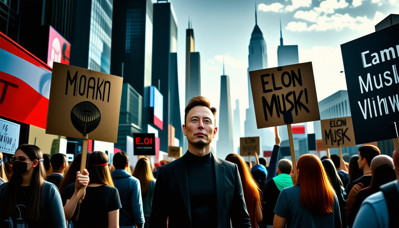 découvrez comment le mouvement "tesla takedown" s'est mobilisé pour contester les actions et décisions d'elon musk. plongée dans une journée de protestation marquée par des revendications fortes et une opposition croissante face à l'influence du milliardaire sur l'industrie automobile et technologique.