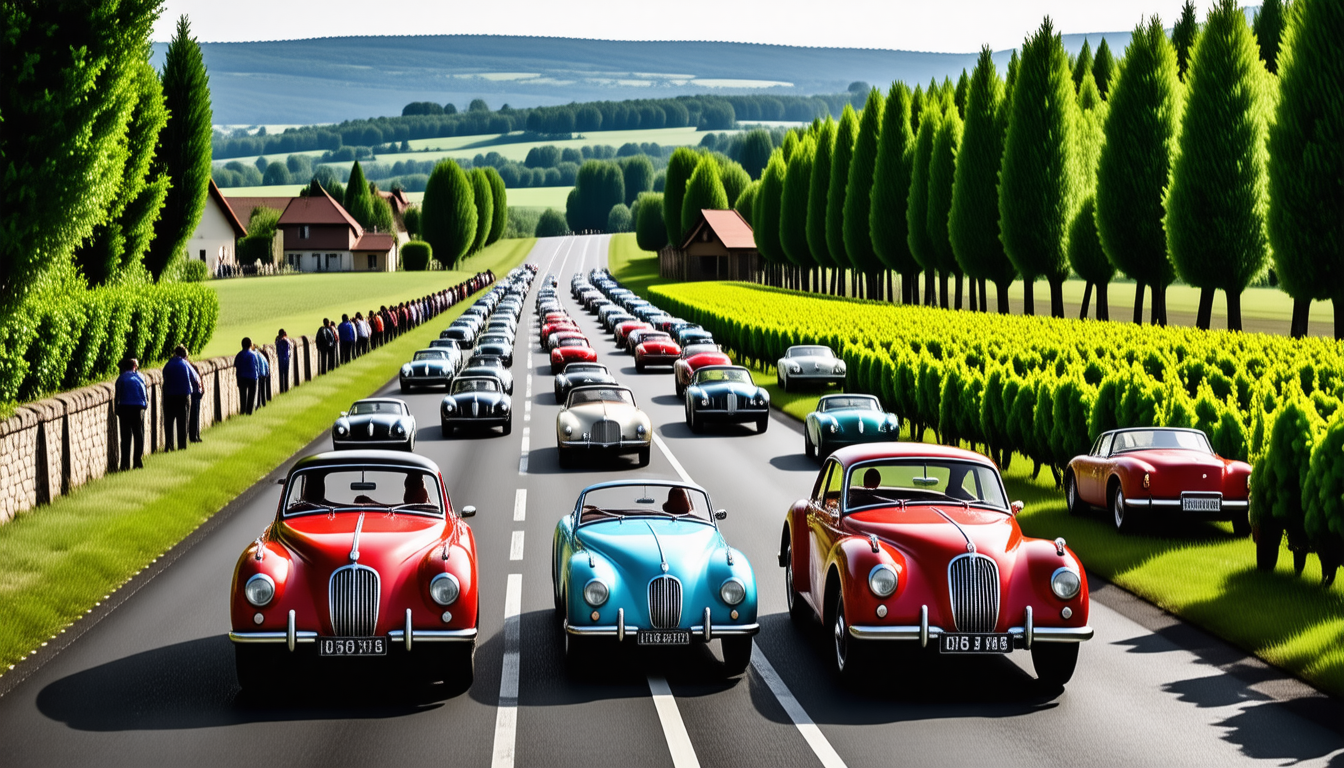 découvrez un événement rare dans le gard rhodanien : le passage de 250 voitures de collection et de prestige lors du tour auto. un spectacle unique pour les passionnés d'automobiles et les admirateurs de belles mécaniques.